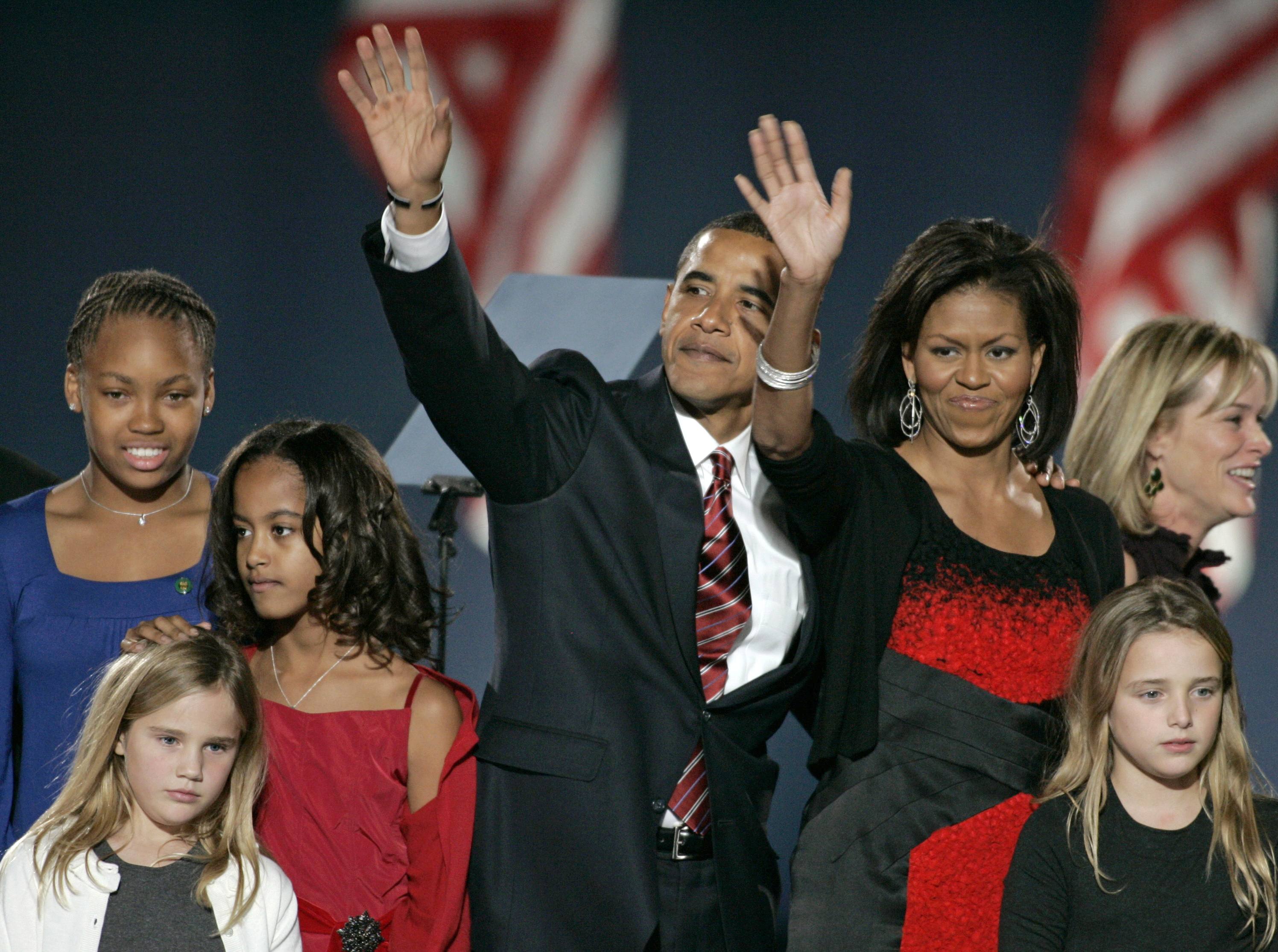 Obama sweeps to victory as first black president