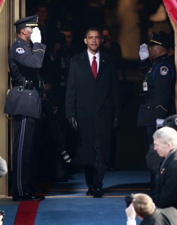 Obama sworn in as America's first black president