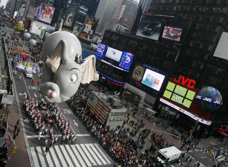 Macy's Thanksgiving day parade in New York