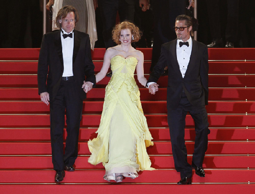 Pitt and Jolie at screening of film 'The Tree of Life' at 64th Cannes Film Festival