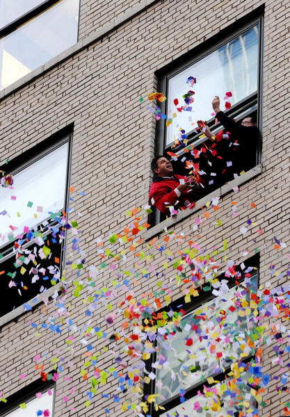 New Year's Eve Wishing Wall in New York